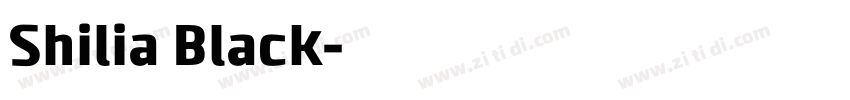 Shilia Black字体转换